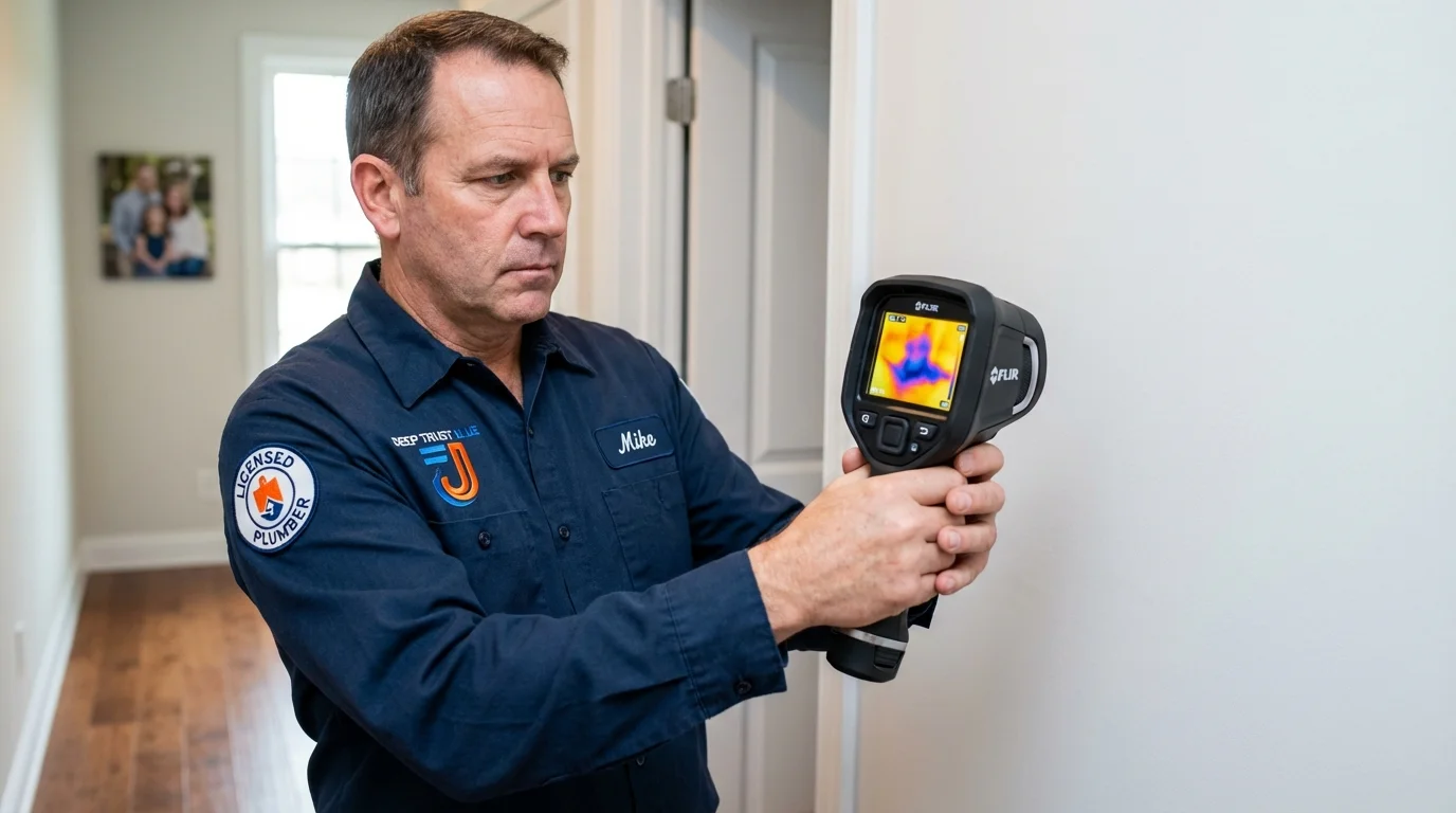 Thermal imaging leak detection by Johns Plumbing LLC in Stafford